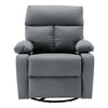 Yingj 30.2 in. W Faux Leather Upholstered Swivel and Rocking Manual Recliner