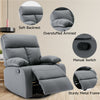 Yingj 30.2 in. W Faux Leather Upholstered Swivel and Rocking Manual Recliner