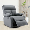 Yingj 30.2 in. W Faux Leather Upholstered Swivel and Rocking Manual Recliner