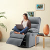 Yingj 30.2 in. W Faux Leather Upholstered Swivel and Rocking Manual Recliner