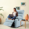 Yingj 30.2 in. W Faux Leather Upholstered Swivel and Rocking Manual Recliner