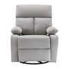 Yingj 30.2 in. W Faux Leather Upholstered Swivel and Rocking Manual Recliner