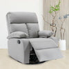 Yingj 30.2 in. W Faux Leather Upholstered Swivel and Rocking Manual Recliner