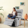 Yingj 30.2 in. W Faux Leather Upholstered Swivel and Rocking Manual Recliner