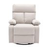 Yingj 30.2 in. W Faux Leather Upholstered Swivel and Rocking Manual Recliner