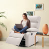 Yingj 30.2 in. W Faux Leather Upholstered Swivel and Rocking Manual Recliner