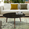 Stella 31" Round Italian Marble Coffee Table with Legs