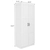 30 in. W x 71 in. H x 16 in. D 5-Shelf Wood Freestanding Cabinet