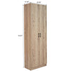 24 in. W x 71 in. H x 12 in. D 4-Shelf Wood Freestanding Cabinet