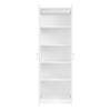 24 in. W x 71 in. H x 12 in. D 4-Shelf Wood Freestanding Cabinet