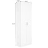 24 in. W x 71 in. H x 12 in. D 4-Shelf Wood Freestanding Cabinet