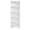 24 in. W x 71 in. H x 12 in. D 4-Shelf Wood Freestanding Cabinet