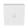 24 in. W x 12 in. D x 24 in. H Bathroom Storage Wall Cabinet in White Titanium