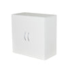 24 in. W x 12 in. D x 24 in. H Bathroom Storage Wall Cabinet in White Titanium