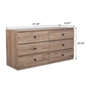 6-Drawer 47 in. Wide Chest of Drawers