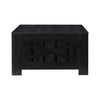 31.5 in. Farmhouse Square Coffee Table with Open Storage for Living Room