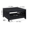 31.5 in. Farmhouse Square Coffee Table with Open Storage for Living Room