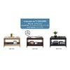 31.5 in. Farmhouse Square Coffee Table with Open Storage for Living Room