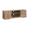 59 in. Farmhouse TV Stand For TVs Up To 59" with 2 Storage Cabinets, Wood Barn Door Media Television Console Table With Storage, Modern Entertainment Center For Living Room