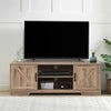 59 in. Farmhouse TV Stand For TVs Up To 59" with 2 Storage Cabinets, Wood Barn Door Media Television Console Table With Storage, Modern Entertainment Center For Living Room