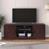59 in. Farmhouse TV Stand For TVs Up To 59" with 2 Storage Cabinets, Wood Barn Door Media Television Console Table With Storage, Modern Entertainment Center For Living Room