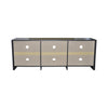 65 in. Modern TV Stand For TVs Up To 62" With 6 Open Shelves, Modern Entertainment Center With Storage, TV Console Table Media Cabinet For Living Room, Bedroom And Office