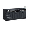 47.24 in. Wood TV Stand with 3 Storage Cabinets Fits TV's up to 55 in.
