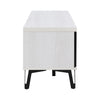 58.66 in. Ivory Wood TV Stand with 2 Storage Cabinets Fits TV's up to 65 in.