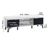 58.66 in. Ivory Wood TV Stand with 2 Storage Cabinets Fits TV's up to 65 in.