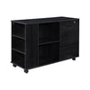 3-Drawer 39in. W Rolling Lateral Filing Cabinet with Locker and Open Storage Shelves for Home Office and Kids Room
