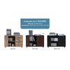 3-Drawer 39in. W Rolling Lateral Filing Cabinet with Locker and Open Storage Shelves for Home Office and Kids Room