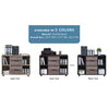 2-Drawer 39in. W File Cabinet for Home Office, Mobile Lateral Filing Cabinet, Printer Stand with Open Storage Shelves for Kids Room