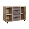 2-Drawer 39in. W File Cabinet for Home Office, Mobile Lateral Filing Cabinet, Printer Stand with Open Storage Shelves for Kids Room