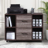 2-Drawer 39in. W File Cabinet for Home Office, Mobile Lateral Filing Cabinet, Printer Stand with Open Storage Shelves for Kids Room