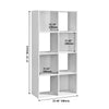 37.13 in. H x 23.47 in. W x 11.61 in. D White Wood 8-Cube Storage Organizer