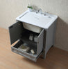 Stufurhome Delia 30 inch Grey Laundry Utility Sink