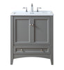 Stufurhome Delia 30 inch Grey Laundry Utility Sink