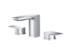 Stufurhome Barret Bathroom Faucet Set in Chrome