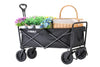 EchoSmile 4.06 cu. ft. Fabric Portable Garden Cart with Adjustable Rolling Wheels