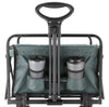 EchoSmile 4.06 cu. ft. Fabric Portable Garden Cart with Adjustable Rolling Wheels