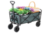 EchoSmile 4.06 cu. ft. Fabric Portable Garden Cart with Adjustable Rolling Wheels