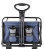 EchoSmile 4.06 cu. ft. Fabric Portable Garden Cart with Adjustable Rolling Wheels
