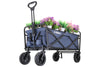 EchoSmile 4.06 cu. ft. Fabric Portable Garden Cart with Adjustable Rolling Wheels