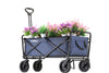 EchoSmile 4.06 cu. ft. Fabric Portable Garden Cart with Adjustable Rolling Wheels