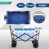 EchoSmile 6.84 cu. ft. Fabric Portable Garden Cart with Adjustable Rolling Wheels