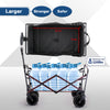 EchoSmile 6.84 cu. ft. Fabric Portable Garden Cart with Adjustable Rolling Wheels