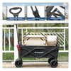 EchoSmile 6.84 cu. ft. Fabric Portable Garden Cart with Adjustable Rolling Wheels