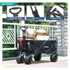 EchoSmile 6.84 cu. ft. Fabric Portable Garden Cart with Adjustable Rolling Wheels