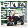 EchoSmile 6.84 cu. ft. Fabric Portable Garden Cart with Adjustable Rolling Wheels