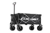EchoSmile 4.54 cu. ft. Fabric Portable Garden Cart with Adjustable Rolling Wheels in Black